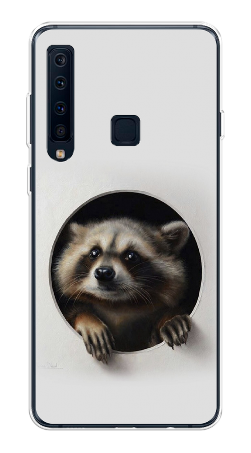 

Чехол Awog на Samsung Galaxy A9 2018 "Любопытный енот", Коричневый;черный;белый, 26650-1