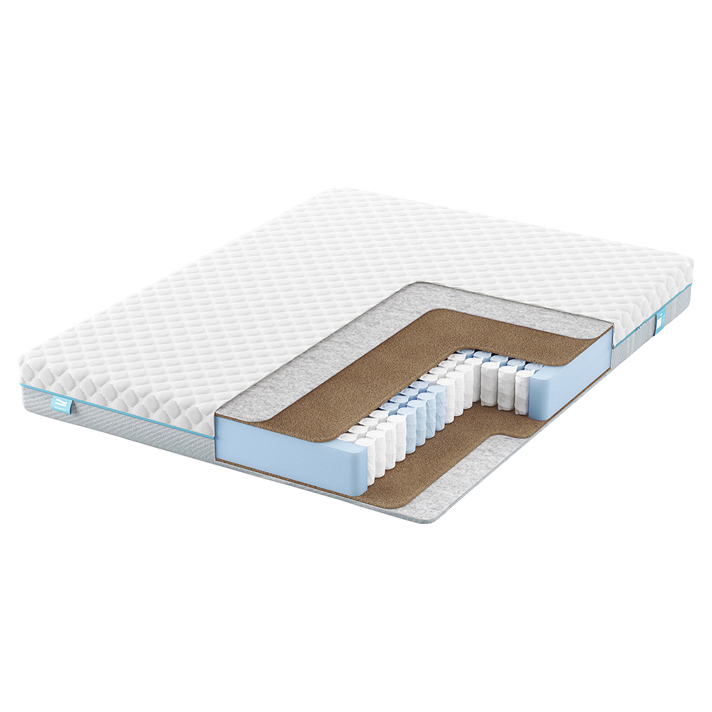 

Матрас анатомический Promtex Soft Cocos 1 110x200 независимые пружины, Белый, Cocos 1