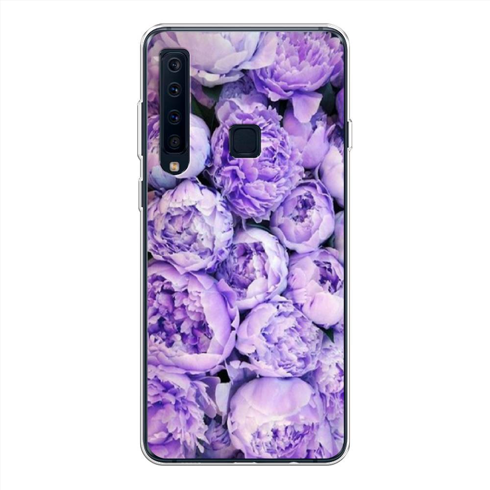 

Чехол Awog на Samsung Galaxy A9 2018 "Пионы сиреневые", Фиолетовый;голубой, 26650-8