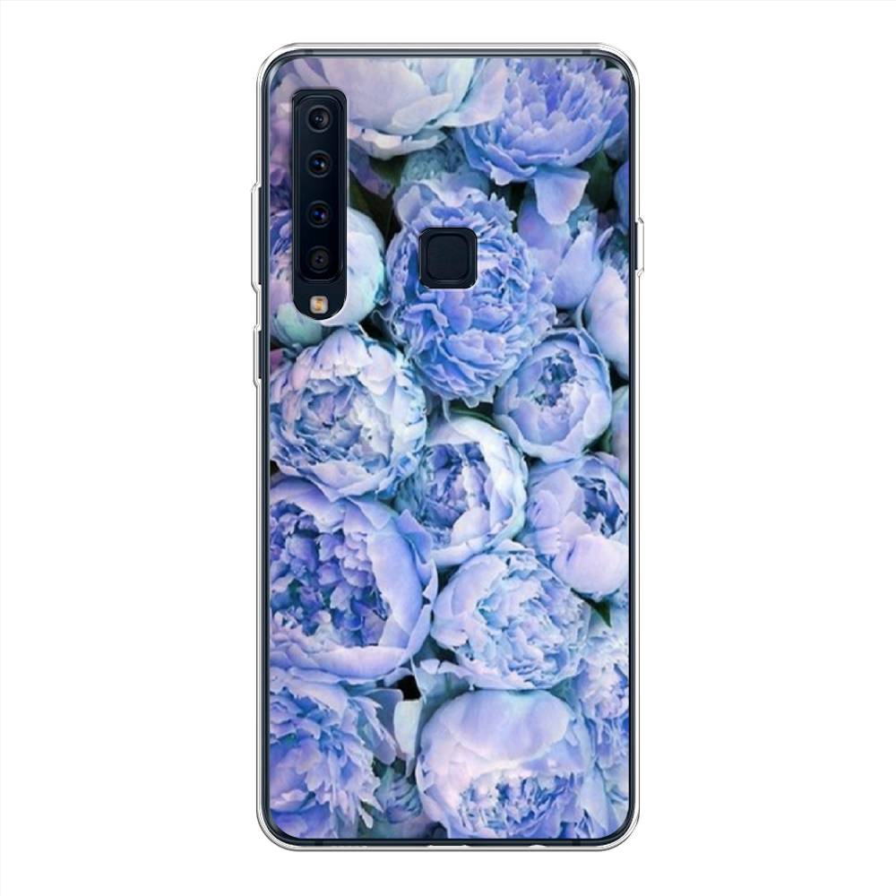 

Чехол Awog на Samsung Galaxy A9 2018 "Пионы голубые", Голубой, 26650-8
