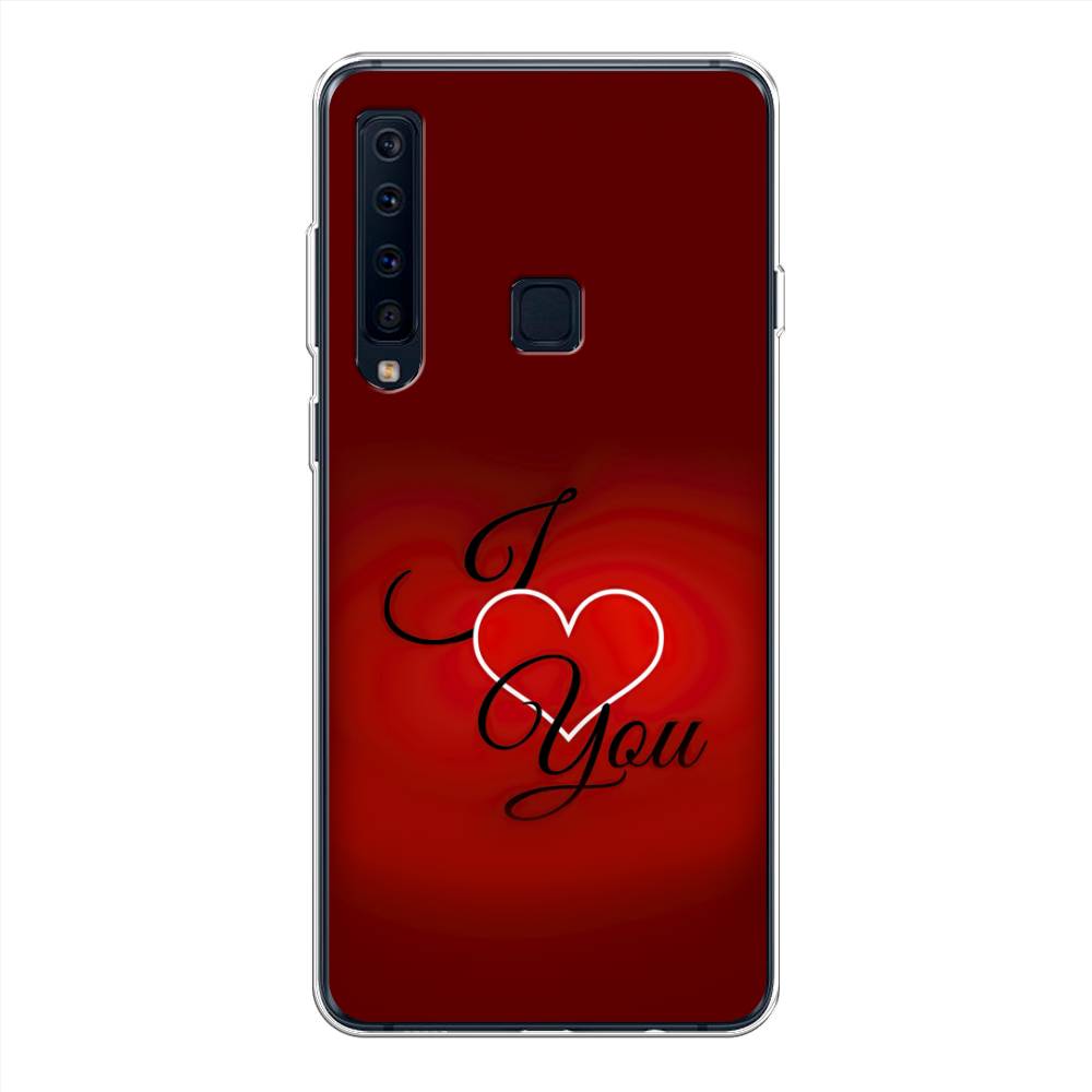 

Чехол Awog на Samsung Galaxy A9 2018 "I love you 3", Красный;черный, 26650-6