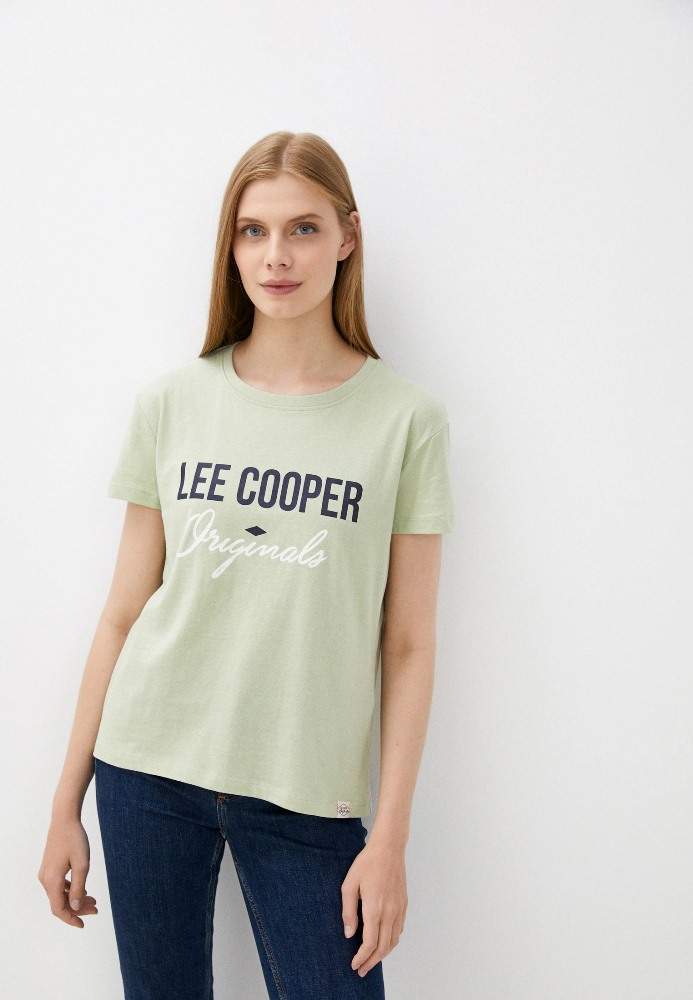 

Футболка женская Lee cooper MT4A119348BS2LC-CG зеленая XL, MT4A119348BS2LC-CG