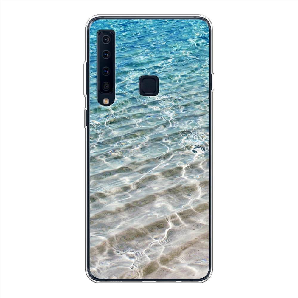 

Чехол Awog на Samsung Galaxy A9 2018 "Волны 10", Голубой, 26650-4
