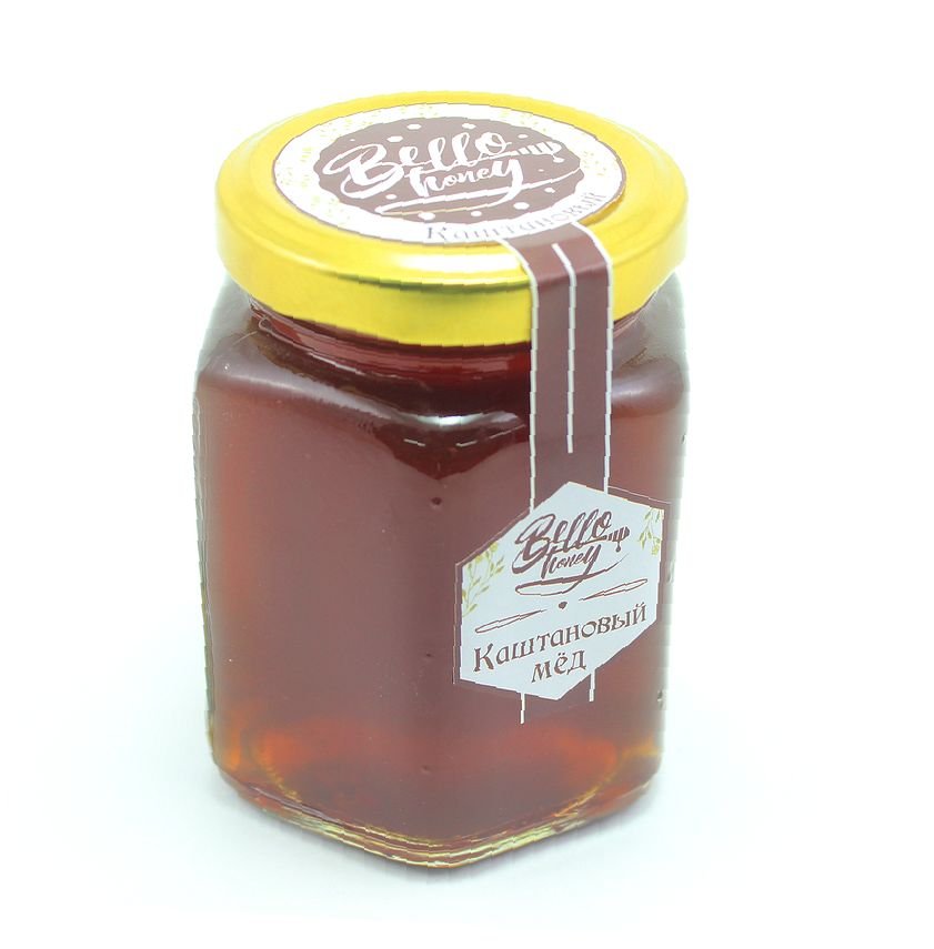 

Мёд каштановый BelloHoney, 300г, каштановый