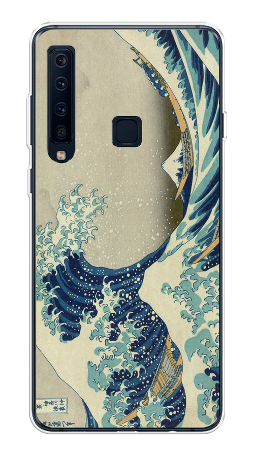 

Чехол Awog на Samsung Galaxy A9 2018 "Большая волна в Канагаве", Серый;синий;голубой, 26650-9