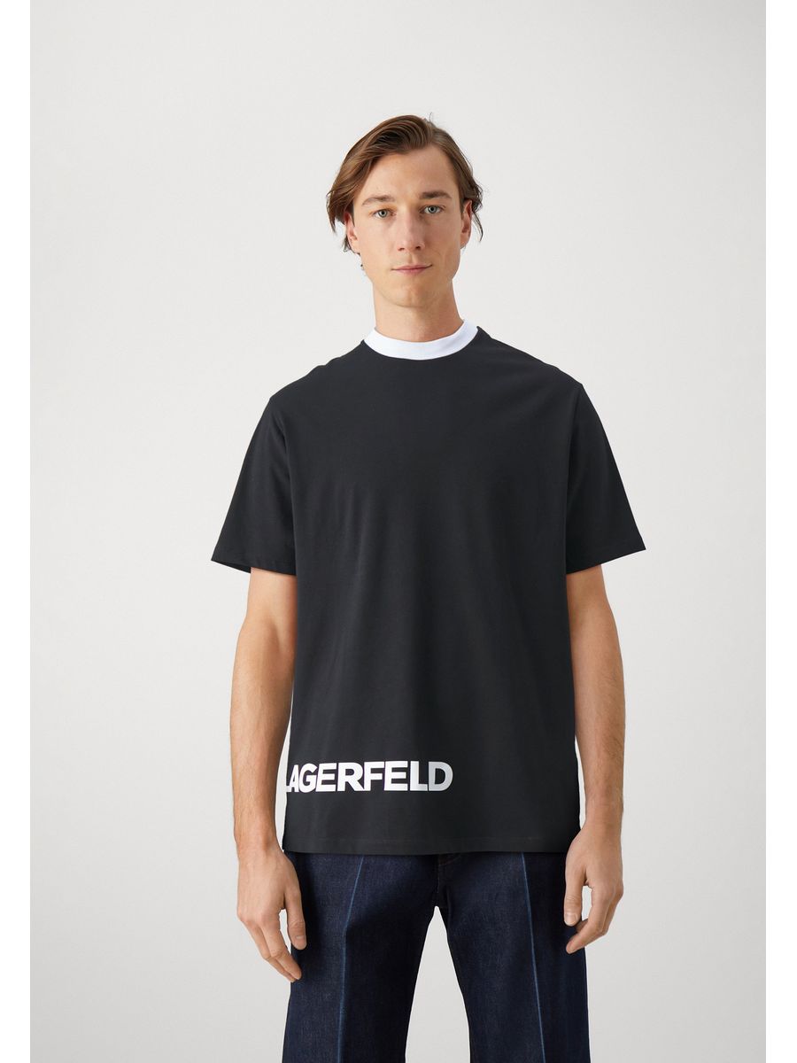 

Футболка мужская Karl Lagerfeld K4822O0G2 черная XL, Черный, K4822O0G2