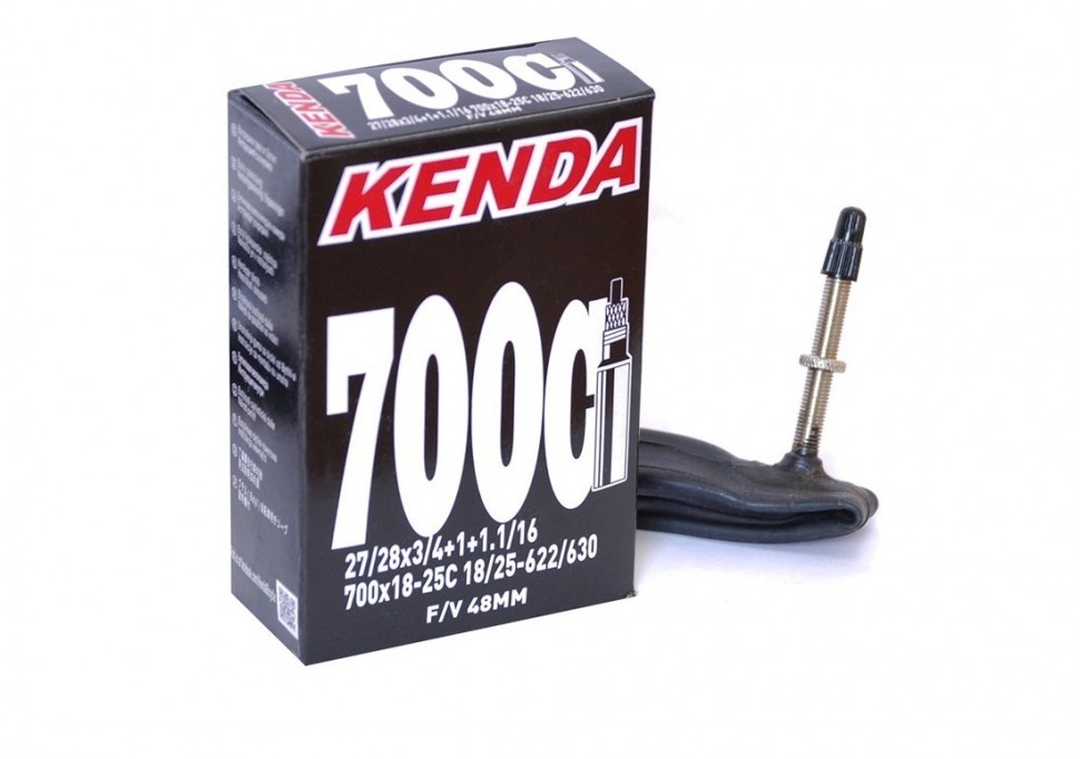 

Велокамера Kenda 28" 700x18-25C f/v-48 мм, Черный