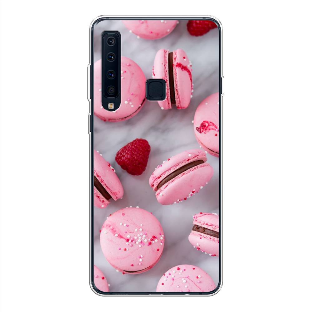 

Чехол Awog на Samsung Galaxy A9 2018 "Макарони с малиной", Серый;розовый, 26650-10