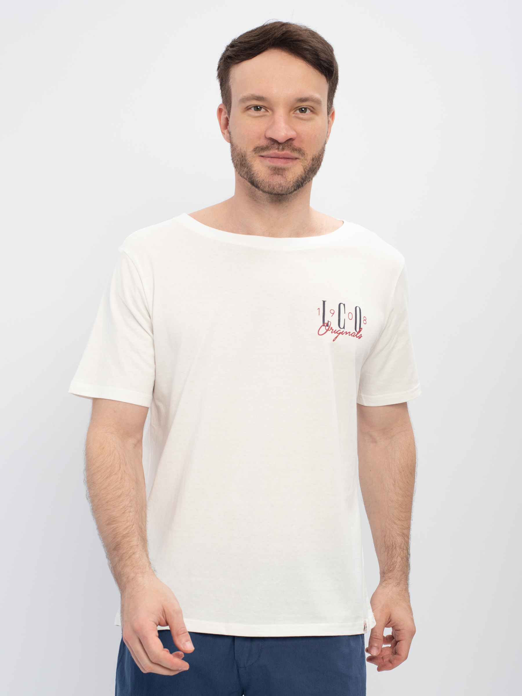 

Футболка мужская Lee cooper MT2A120471BS2LC2-EG белая S, MT2A120471BS2LC2-EG