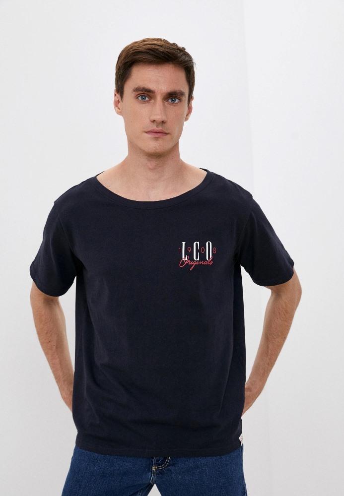 

Футболка мужская Lee cooper MT2A120471BS2LC1-DN синяя S, MT2A120471BS2LC1-DN