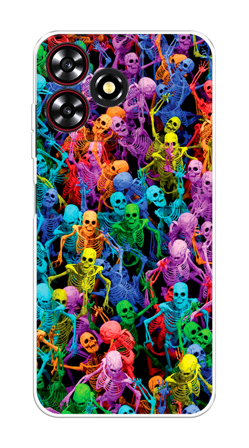 

Чехол на ZTE Blade V50 Smart "Вечеринка скелетов", 136550-1