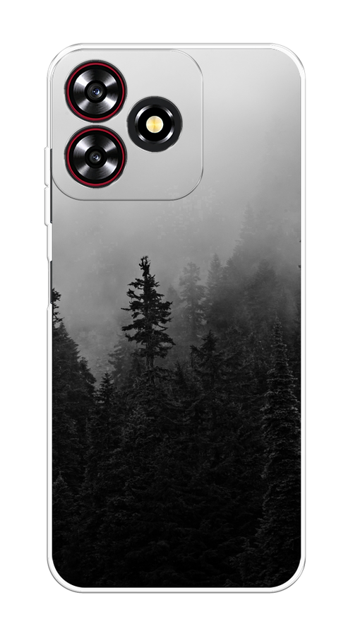 

Чехол на ZTE Blade V50 Smart "Туманный лес", Серый;черный, 136550-1