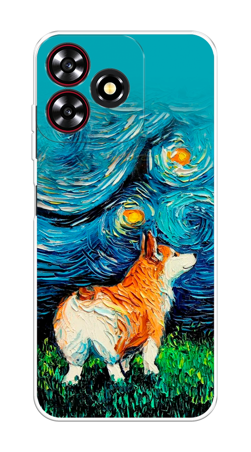 

Чехол на ZTE Blade V50 Smart "Корги звёздная ночь", 136550-1