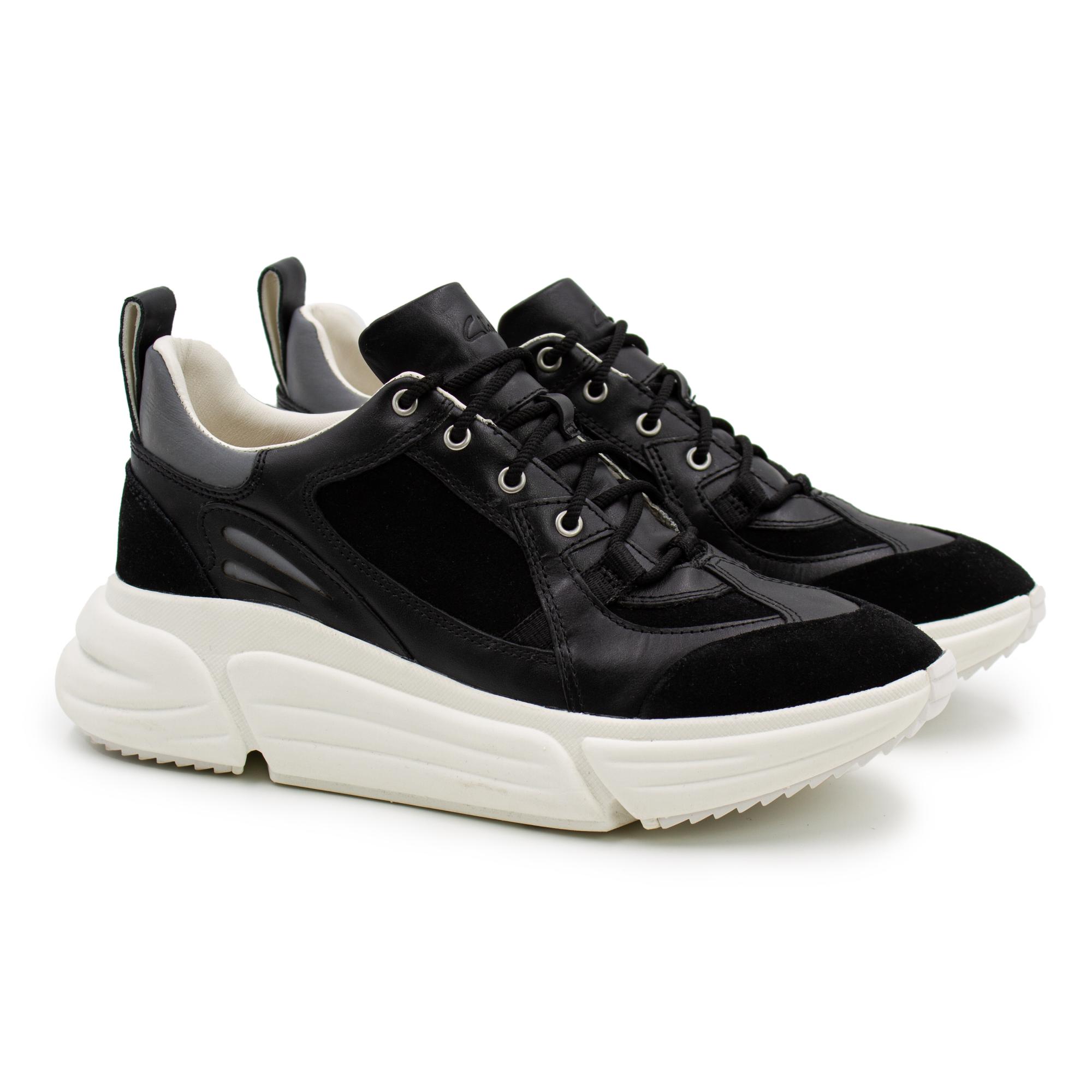 

Кроссовки женские Clarks TriComet Lace 26158530 черные 38 EU, TriComet Lace 26158530