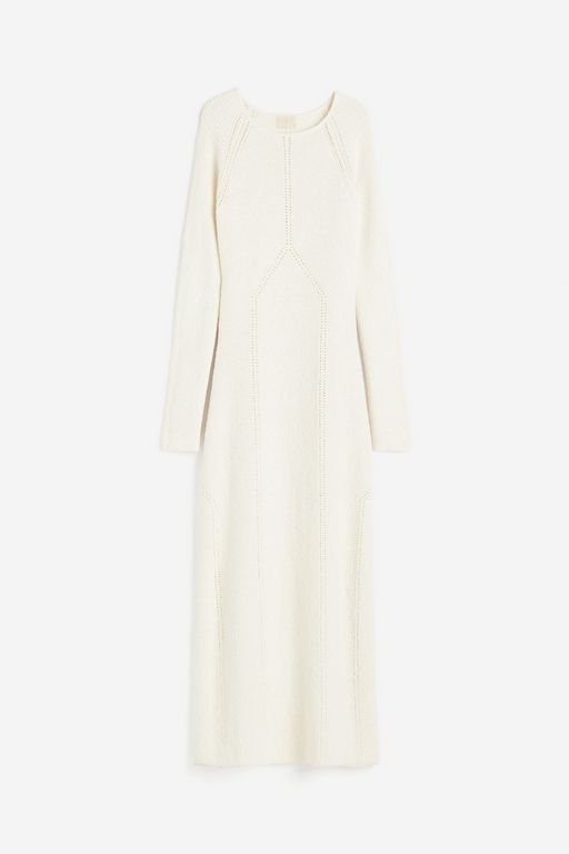 

Платье женское H&M 1218190 белое M, Белый, 1218190