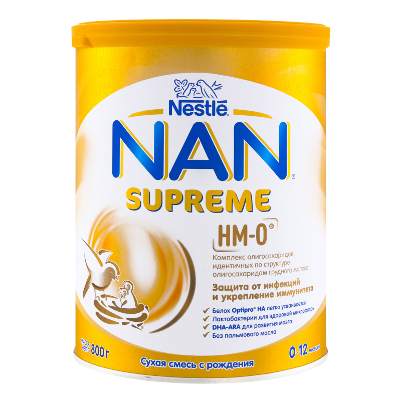 Детская смесь NAN Supreme с 0 до 12 месяцев 800 г.