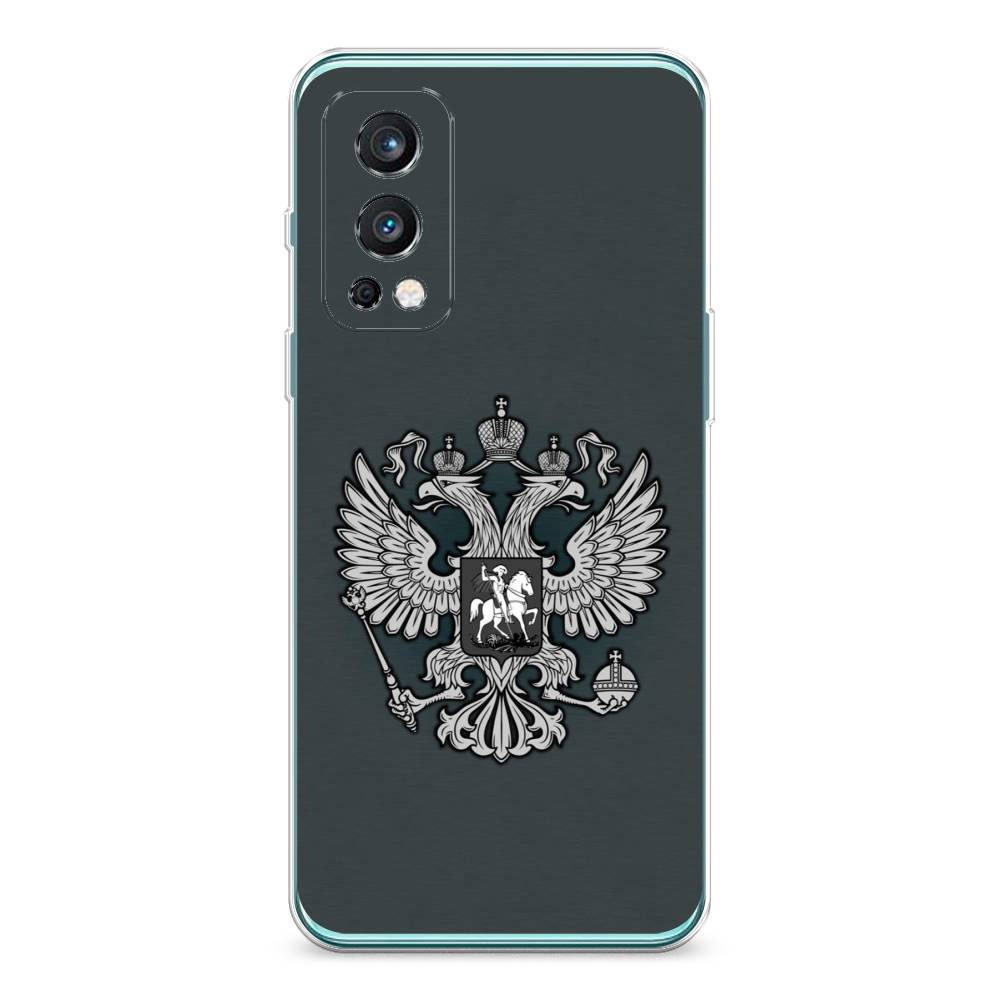 фото Чехол awog "герб россии серый" для oneplus nord 2