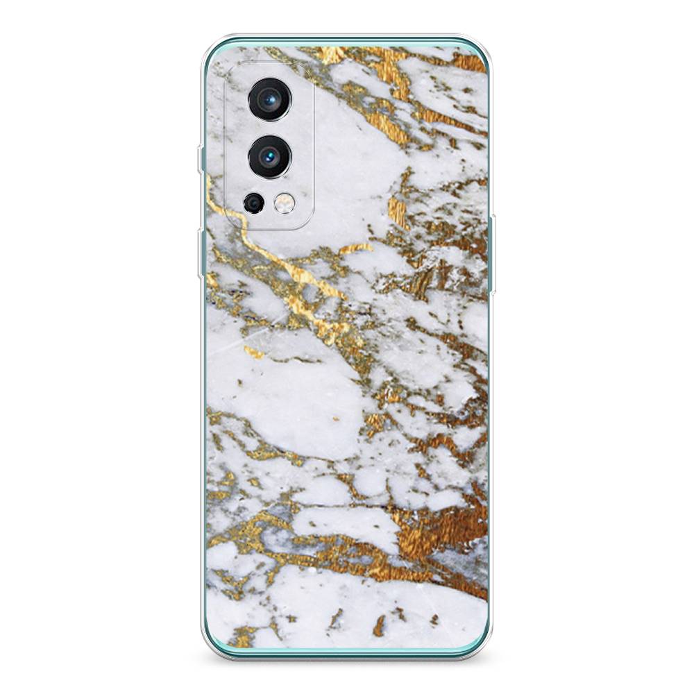фото Чехол awog "белый мрамор" для oneplus nord 2