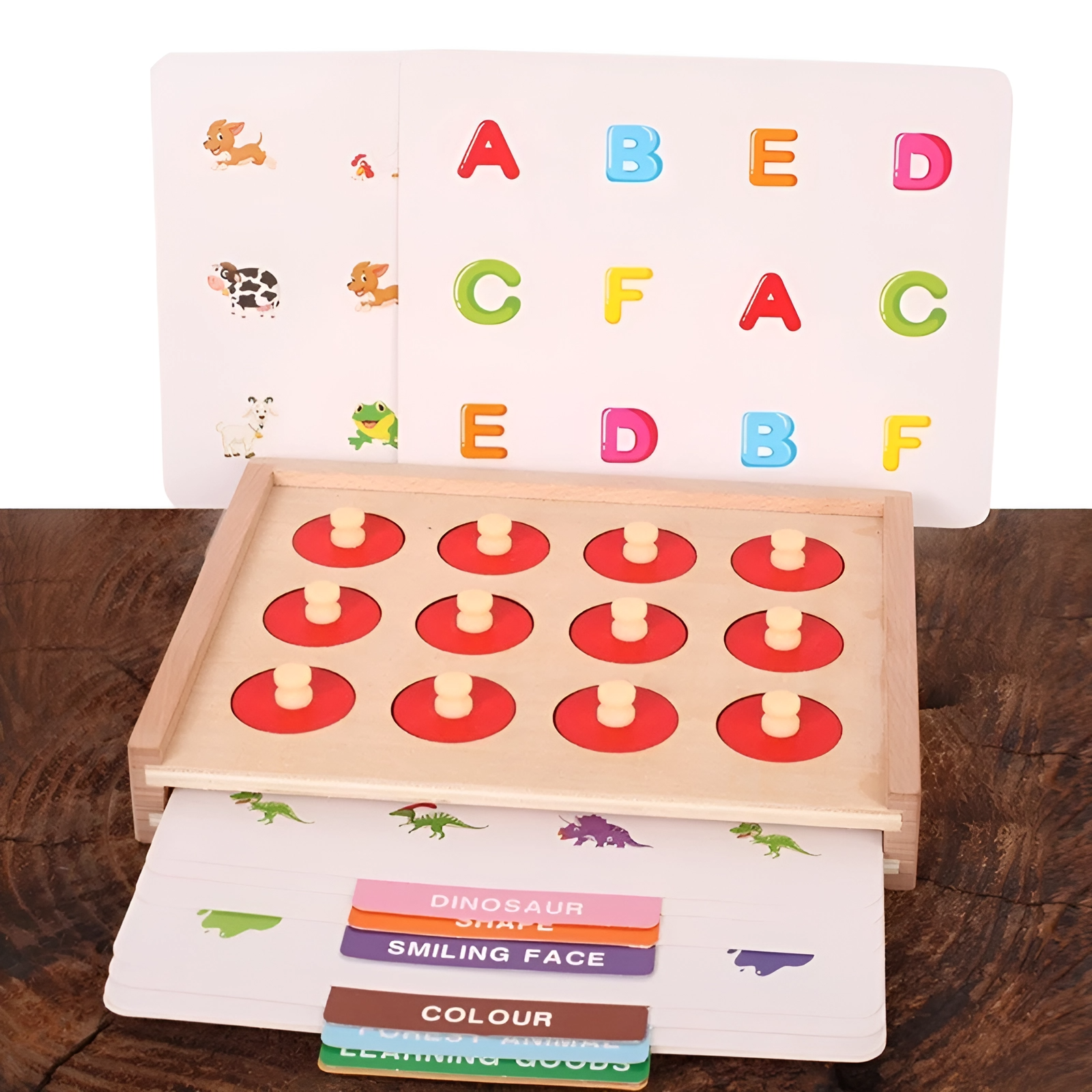 Развивающая деревянная игра Belvedere kids с множеством ярких кочек Memory game развивающая игрушка лесная мастерская азбука окружающего мира