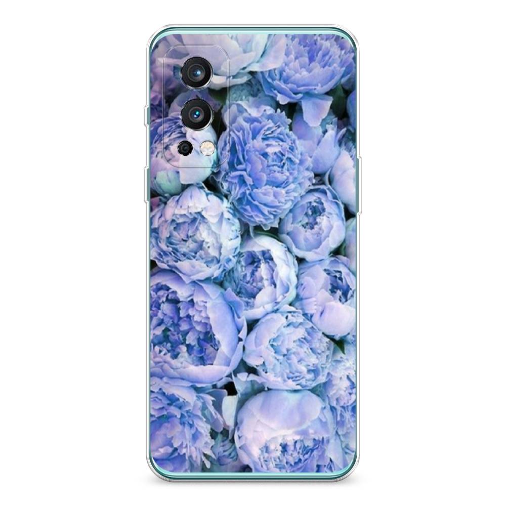 

Чехол Awog на OnePlus Nord 2 / ВанПлас Nord 2 "Пионы голубые", Голубой, 151750-8
