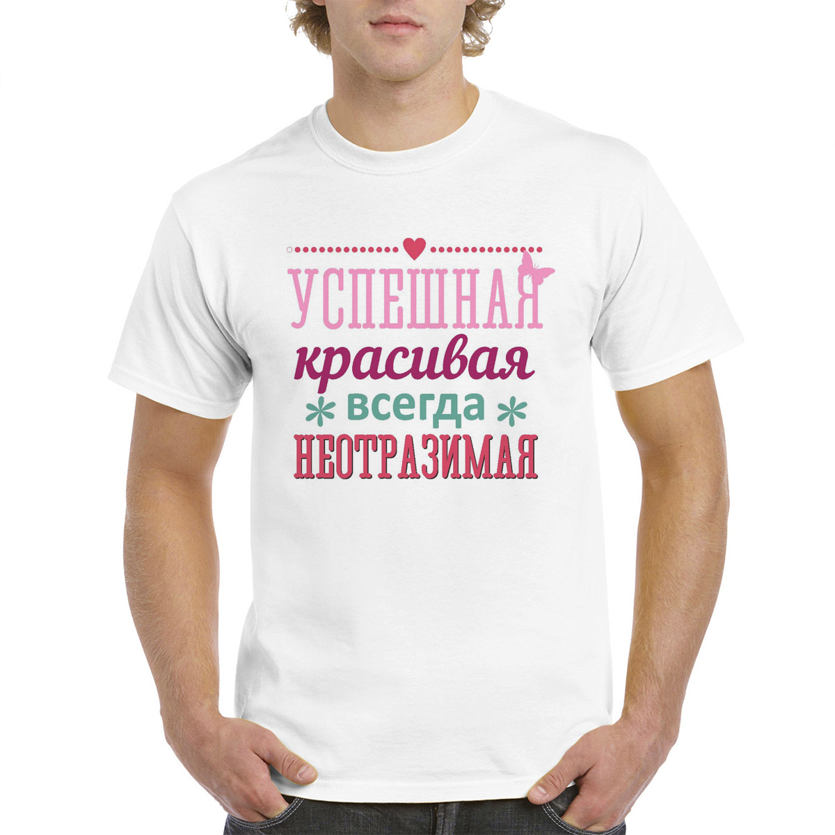 

Футболка женская CoolPodarok M0113359 белая 64 RU, Белый, M0113359