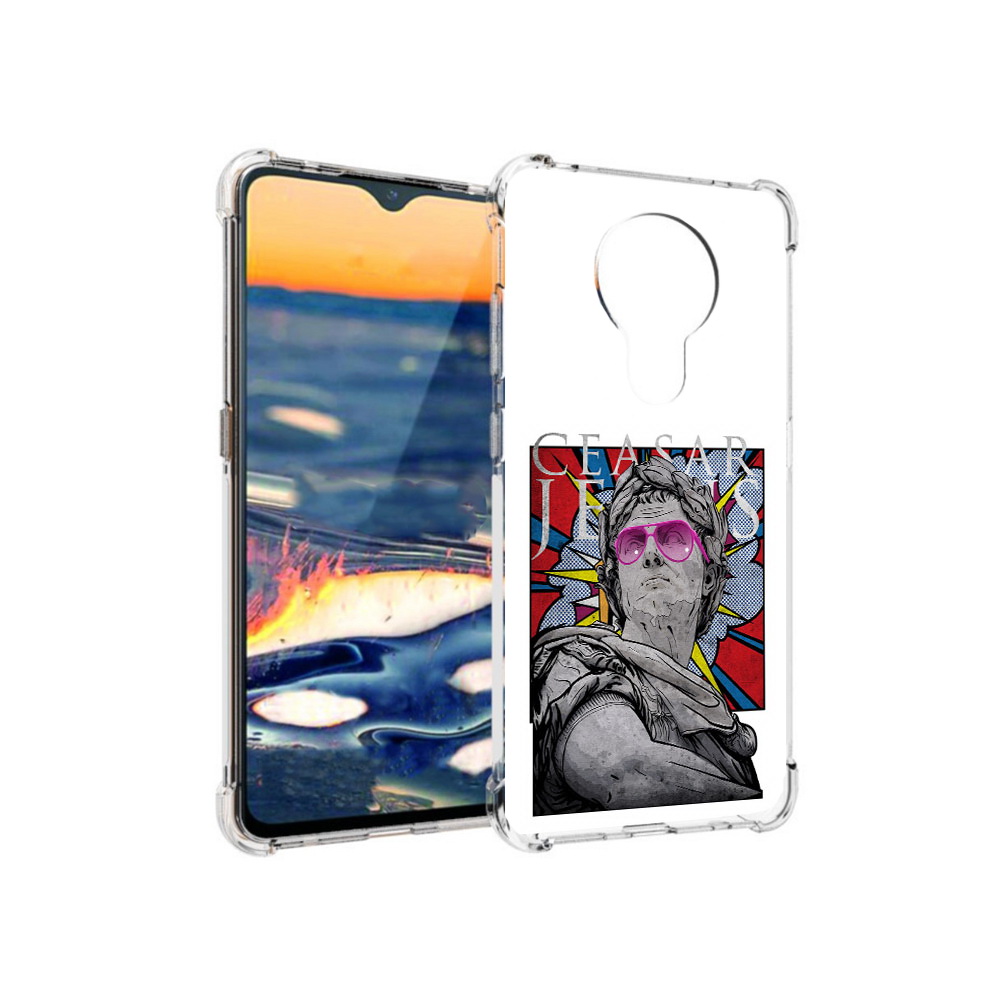 

Чехол MyPads Tocco для Nokia 5.3 крутая статуя свободы (PT227052.106.423), Прозрачный, Tocco
