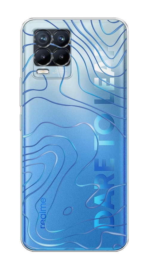 

Чехол на Realme 8/8 Pro "Blue lines", Прозрачный;синий, 255550-1