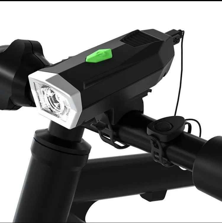 Велосипедный фонарь, передняя фара со звуковым сигналом