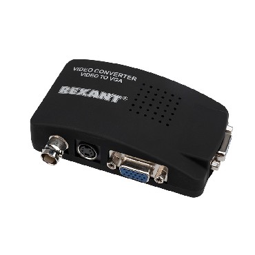 Переходник REXANT (17-6910) КОНВЕРТЕР BNC + S-VIDEO НА VGA