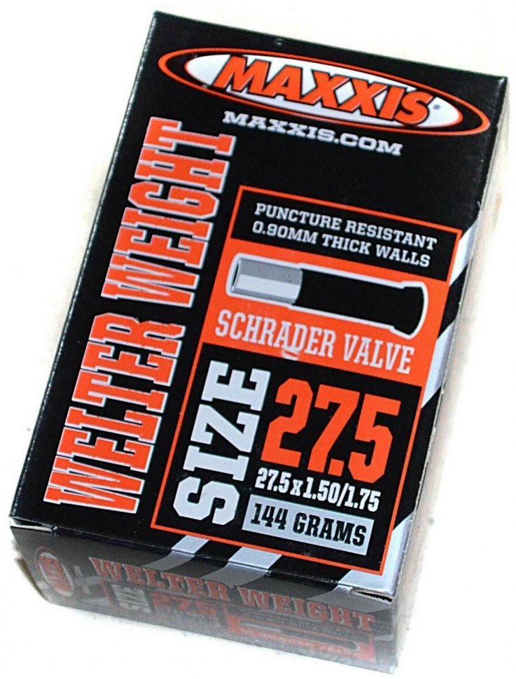 

MAXXIS WELTER WEIGHT 27.5X1.5/1.75 SV (O-CAP) камера велосипедная, Черный