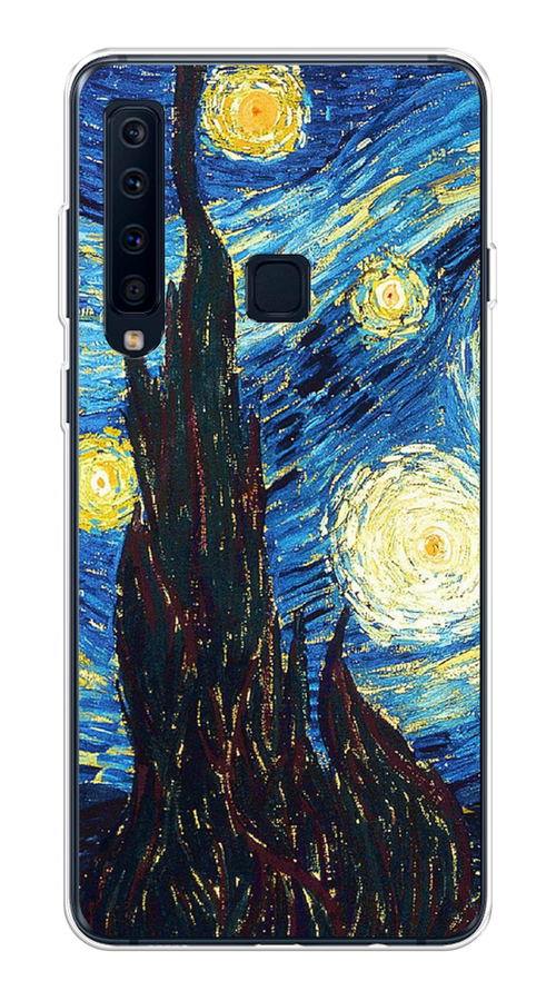 

Чехол Awog на Samsung Galaxy A9 2018 "Ван Гог Звездная ночь", Желтый, 26650-9