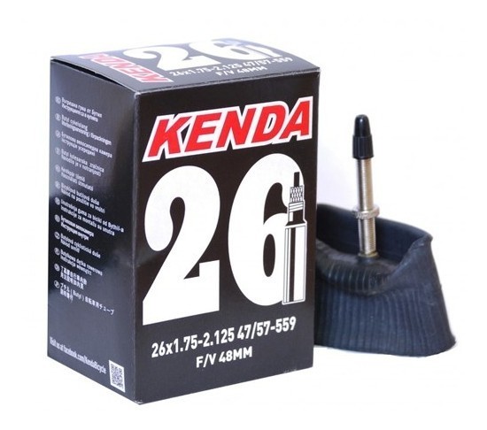 

Велокамера Kenda 26x1.75-2.125 f/v-48 мм, Черный