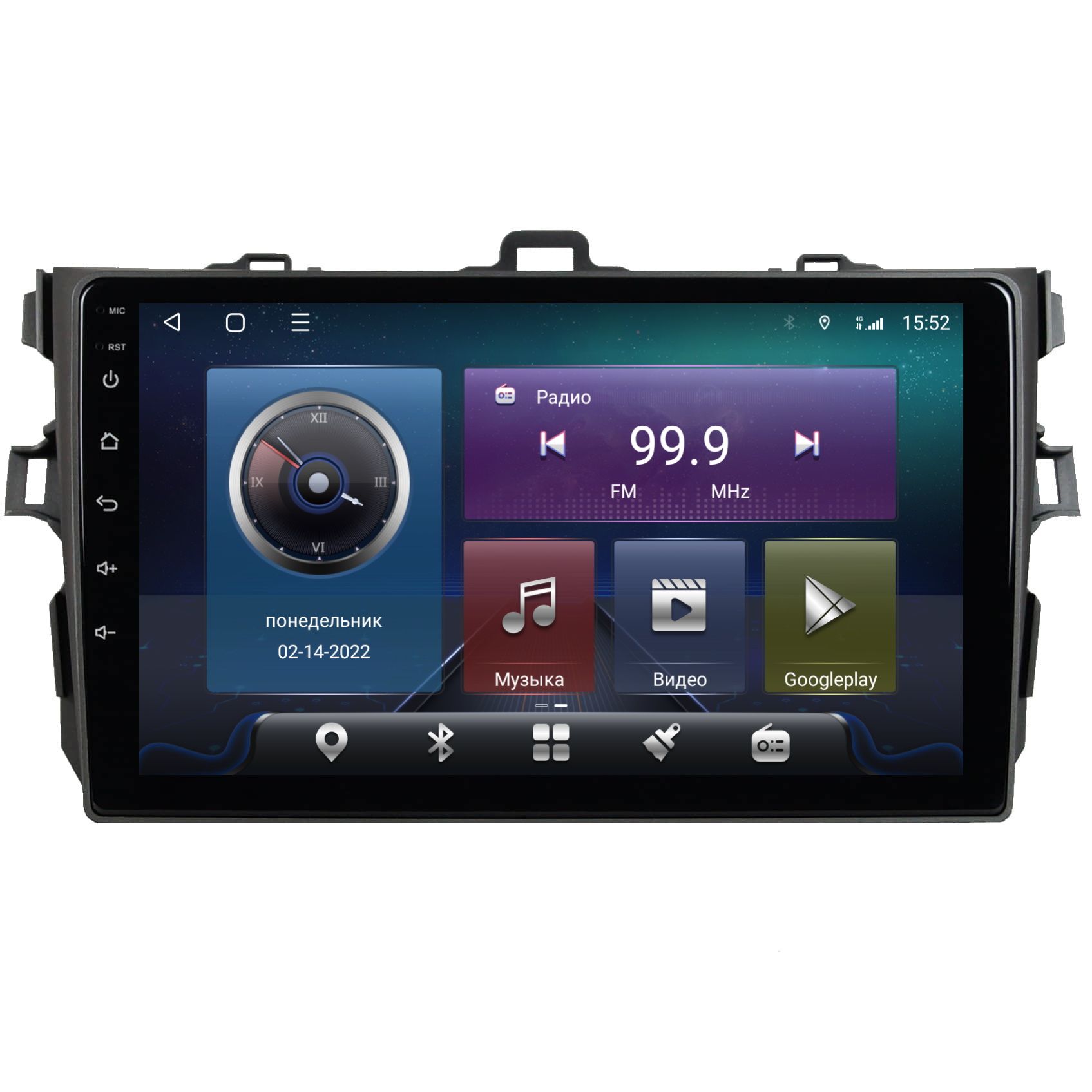 Магнитола CRS-300  Toyota Corolla E150 2006-2012-Android 13-Процессор 8 ядер- 6+128Gb