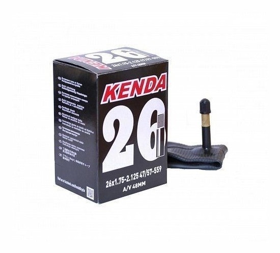 

Велокамера Kenda 26x1.75-2.125 a/v 48 мм, Черный