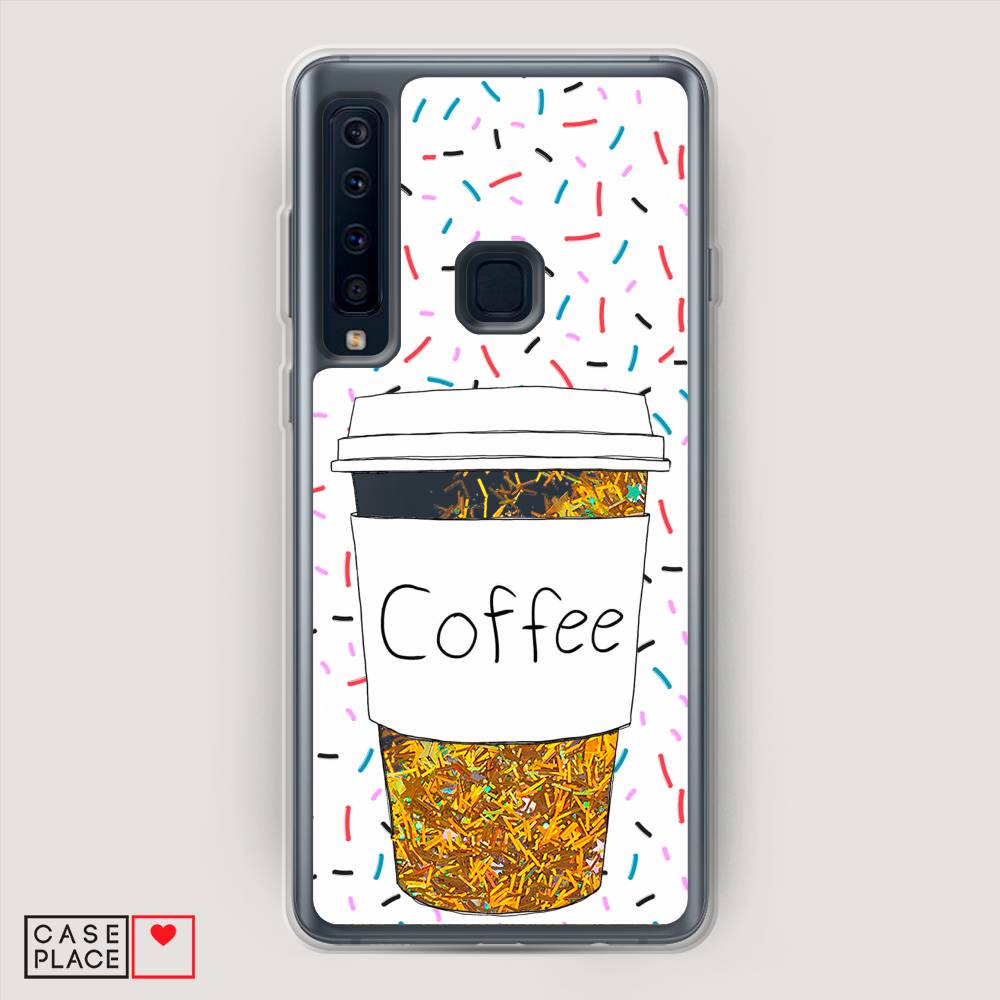 фото Чехол awog "coffee прозрачный стакан" для samsung galaxy a9 2018