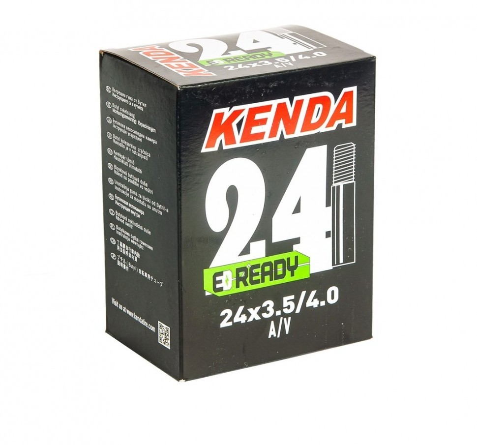 

Камера Kenda 24"x3.50-4.00, стенка 1,00 мм, a/v, Черный