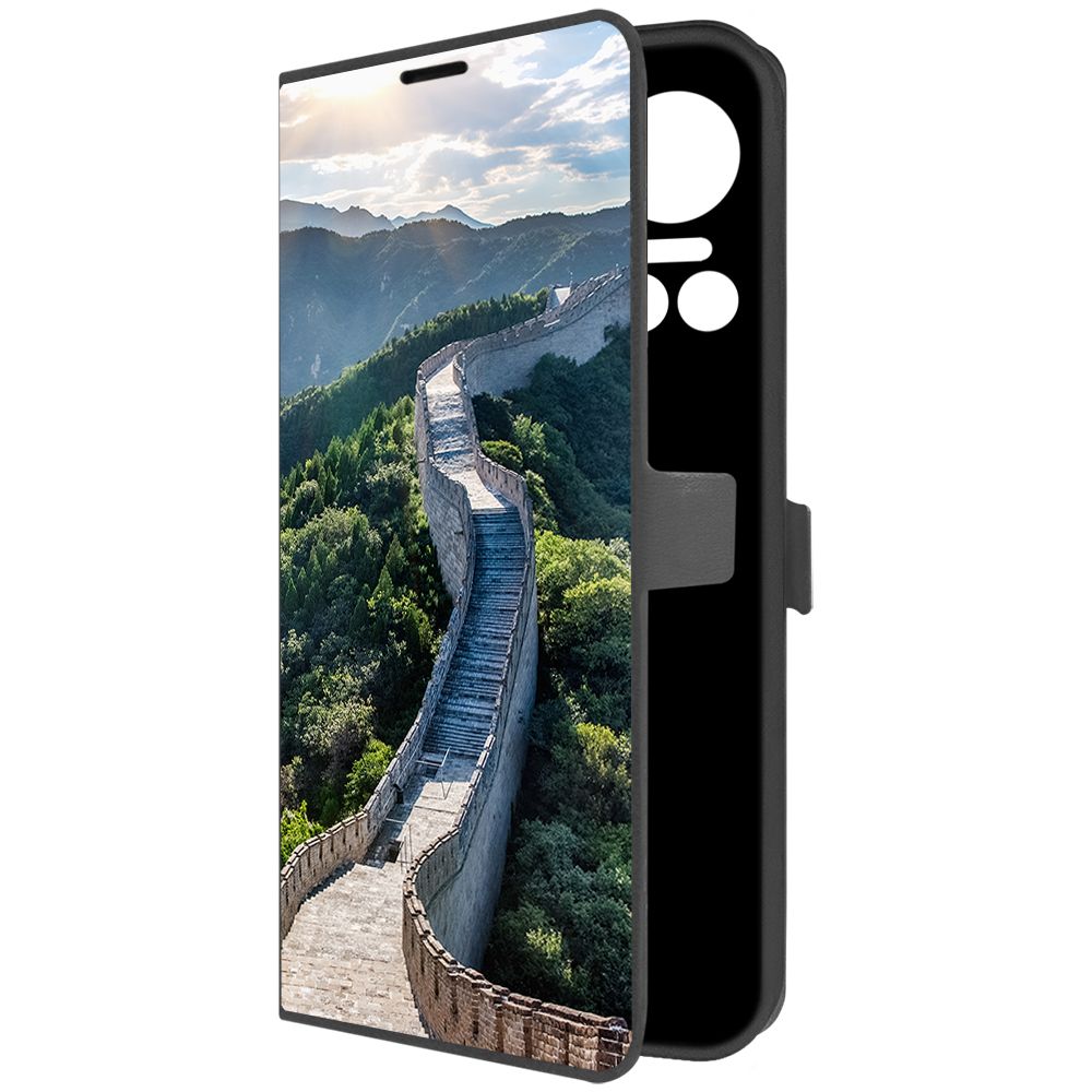 

Чехол-книжка Krutoff Eco Book для ITEL S18 Китай, Великая Стена (черный)