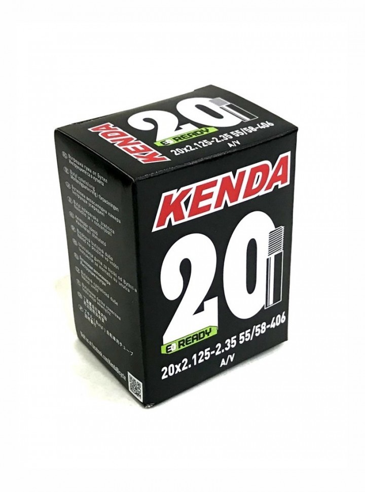 

Велокамера Kenda 20x2.125-2.35 a/v, Черный