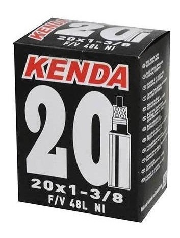 

Велокамера Kenda 20"x1.3/8, f/v-48 мм, Черный