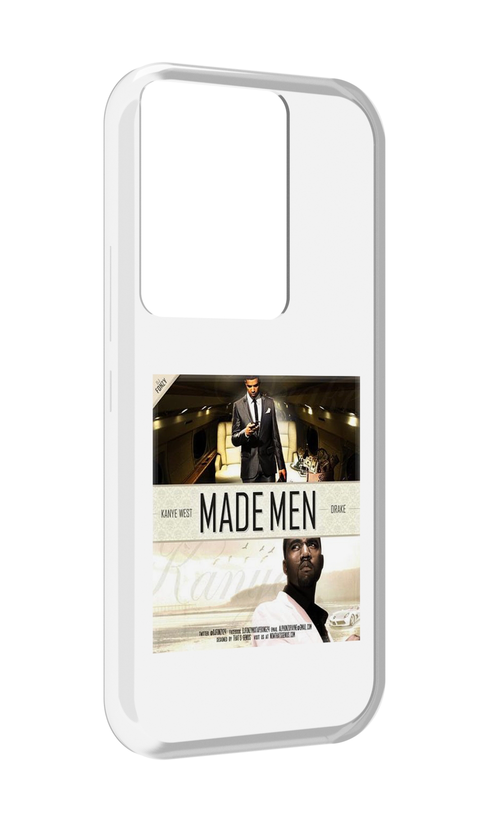 

Чехол MyPads Kanye West & Drake - Made Men для Itel Vision 3 Plus / Itel P38 Pro, Прозрачный, Tocco