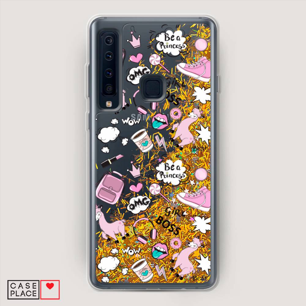 

Чехол Awog на Samsung Galaxy A9 2018 "Стильная лама", 26690-1