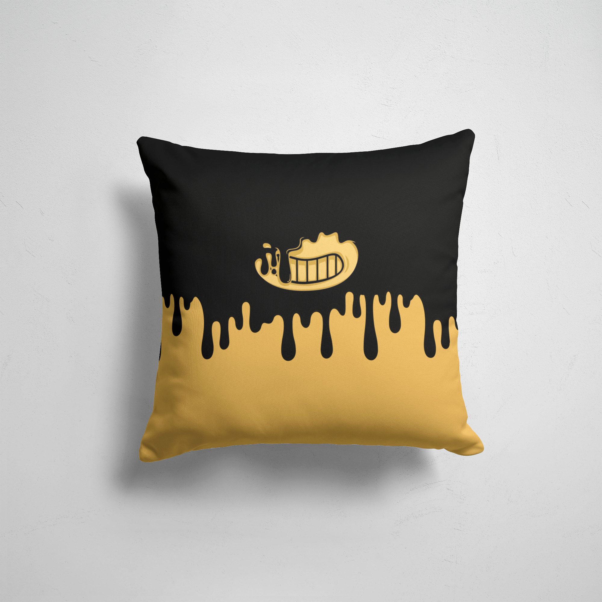 

Подушка декоративная 45х45см Геймерам Bendy and the ink machine, Разноцветный
