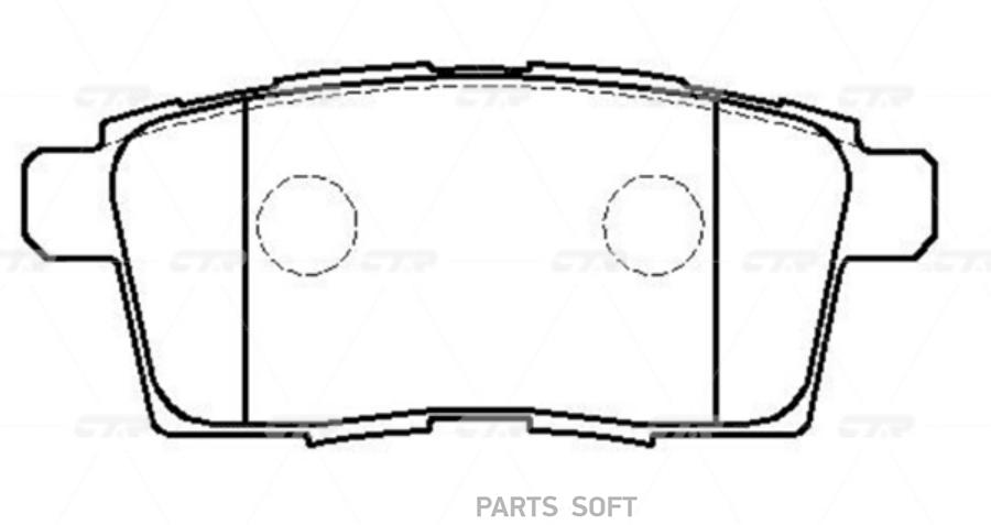 

Колодки Зад. Mazda (Cx-7 (Er),Cx-9 (Tb)) CTR CKMZ-66
