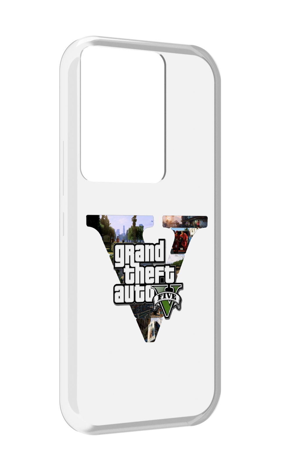 

Чехол MyPads GTA 5 логотип для Itel Vision 3 Plus / Itel P38 Pro, Прозрачный, Tocco