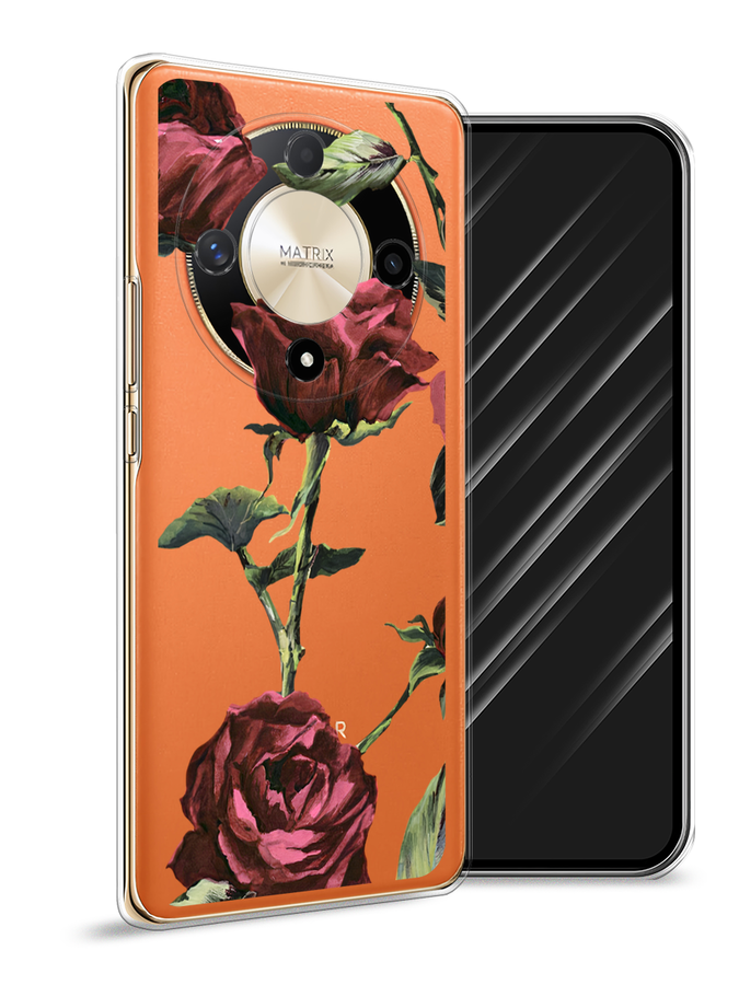 

Чехол Awog на Honor X9B "Бордовые розы фон", Бордовый, 6122550-1