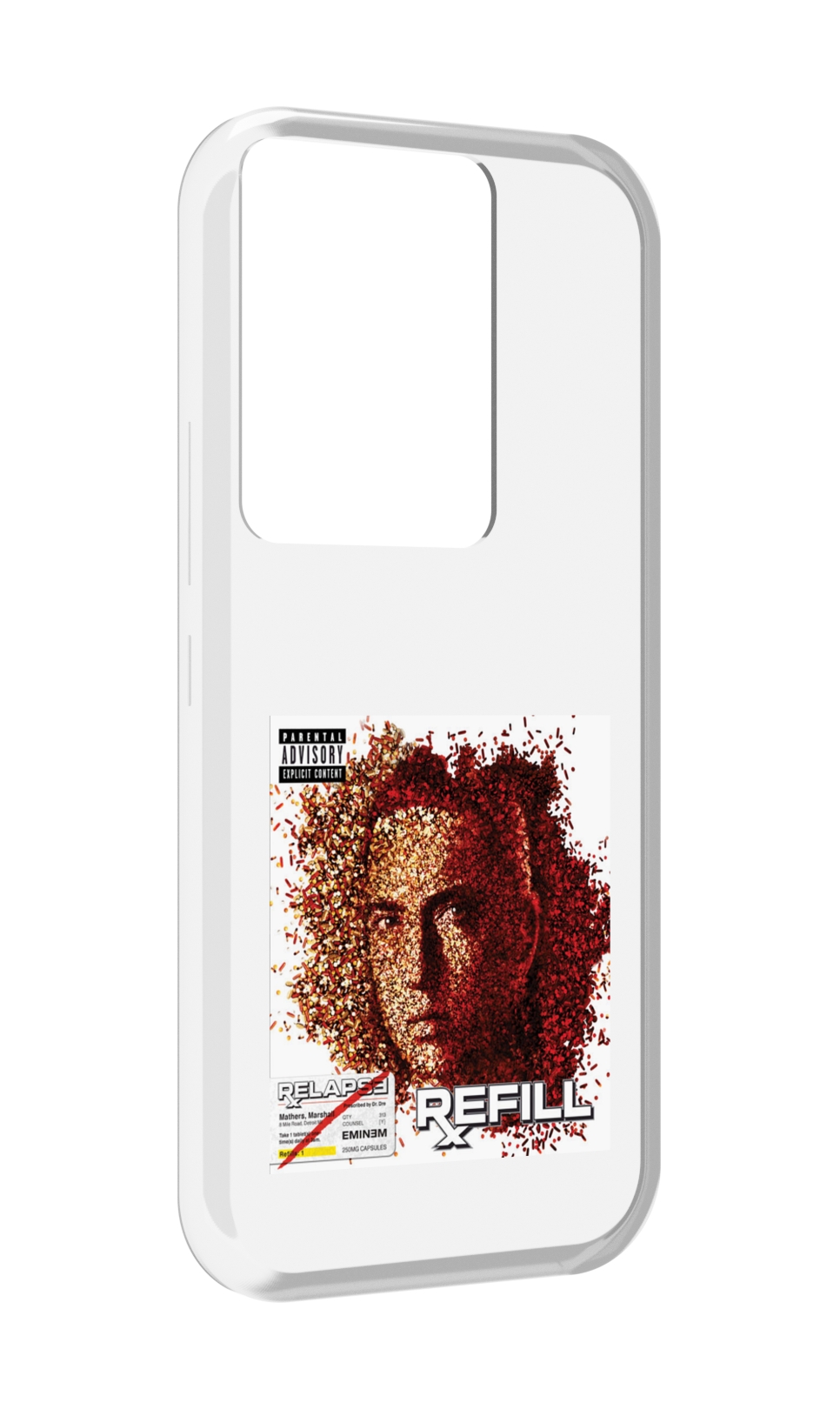 

Чехол MyPads Eminem RELAPSE, REFILL для Itel Vision 3 Plus / Itel P38 Pro, Прозрачный, Tocco