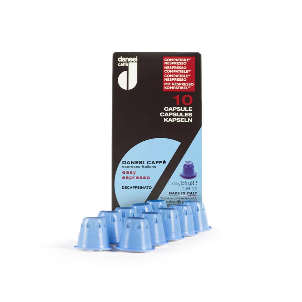 

Кофе в капсулах Danesi Caffe Easy Espresso Decaffeinato, 10 капсул, Caffe Easy Espresso Decaffeinato