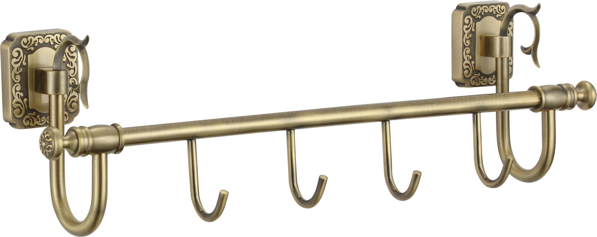 

Планка с крючками 4 крючка Savol S-006474, Золотистый, S-006474