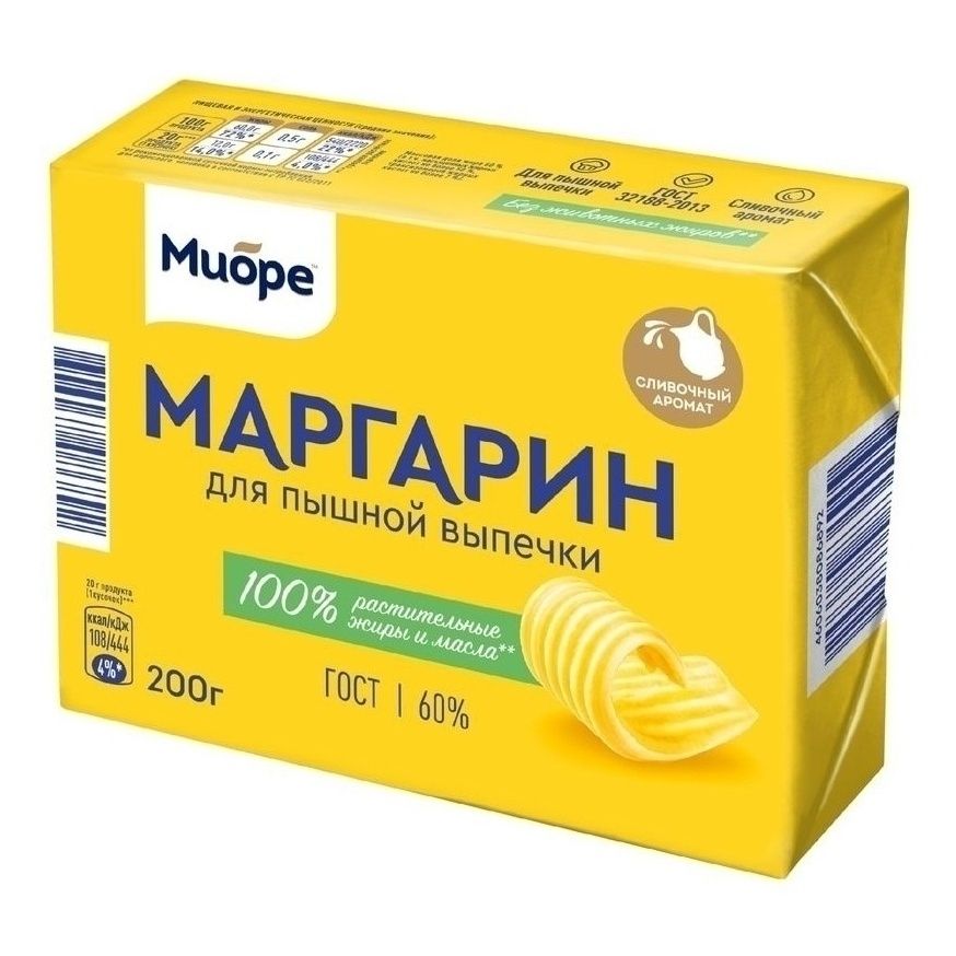 Маргарин Миоре Универсальный 60% 200 г