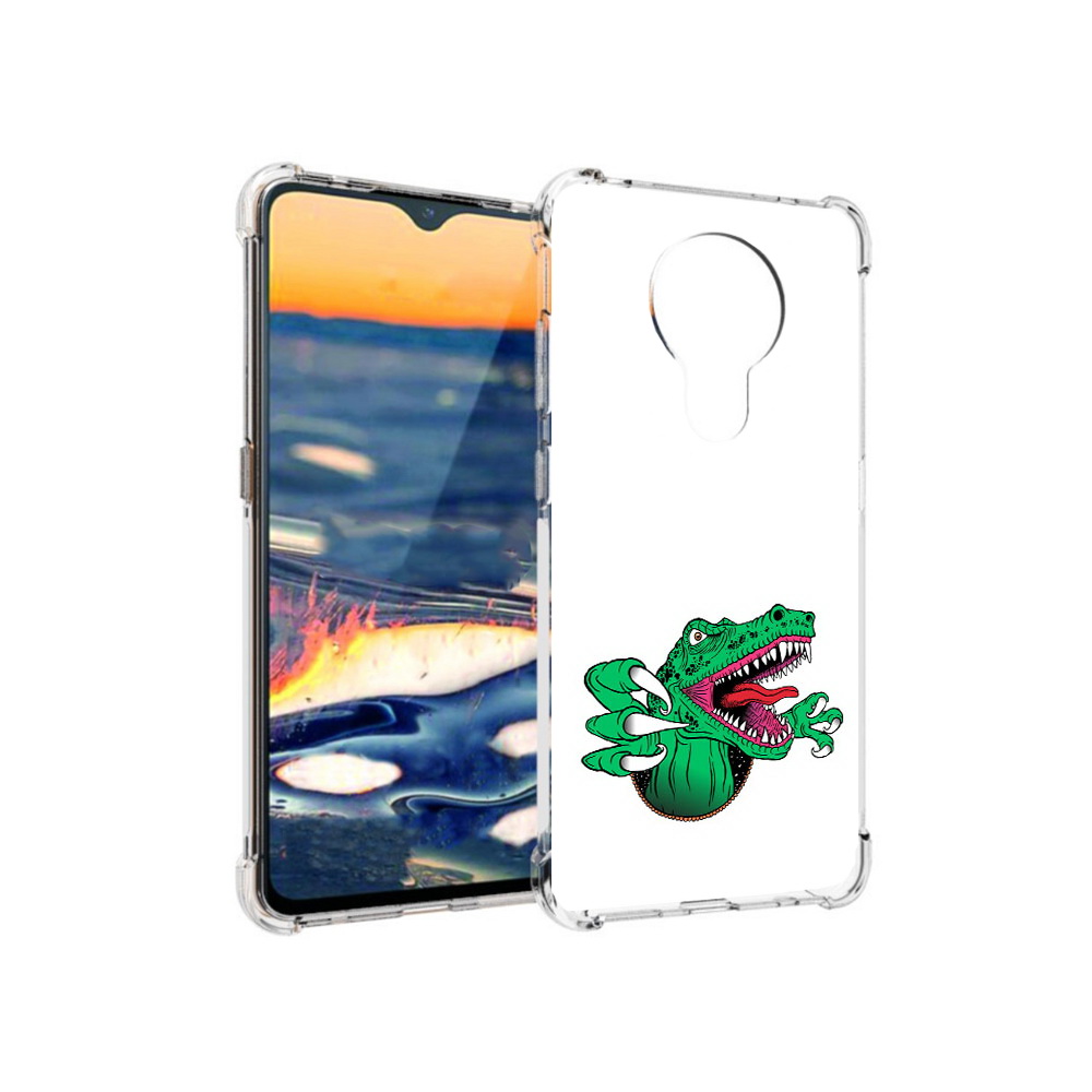 

Чехол MyPads Tocco для Nokia 5.3 крокодил (PT227052.106.417), Прозрачный, Tocco